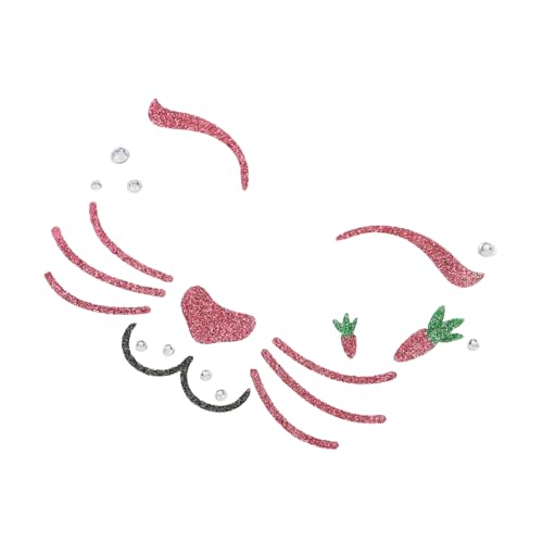 CANIGHT Bunny Face Aufkleber Temporäre Kaninchen-make-up Gesichtstätowierungen Für Kreative Ostereier-feierdekoration Hautfreundlich Und Budgetfreundlich Für Feste Und Maskeraden von CANIGHT