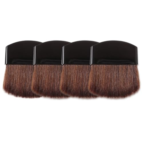 CANIGHT 4stücke Puder-makeup-pinsel Für Frauen Halbrunde Kosmetikbürsten Mit Weichen Borsten Für Blush Und Highlighter Leicht Und Tragbar Für Unterwegs von CANIGHT