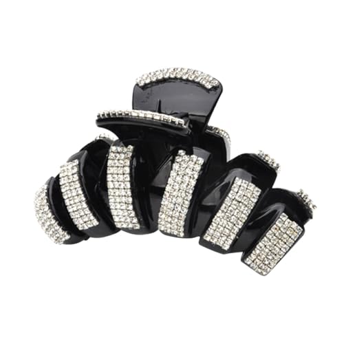 CANIGHT 1stück Große Acryl-haarklammern Mit Strass Für Damen Robuste Haarspangen Für Haardesign Und Tägliche Nutzung Elegantem Schwarz Für Dickes Haar Und Besondere Anlässe von CANIGHT