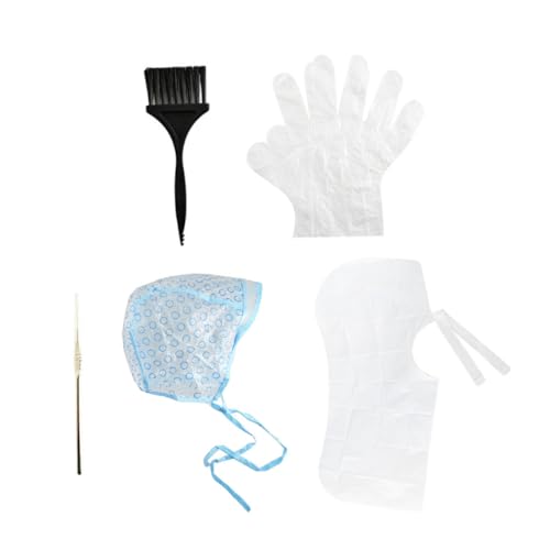 CANIGHT Haarfärbe-werkzeug-set 5-teilig Wiederverwendbar-haarfärbe-set Pinsel Handschuh Schal Und Häkelnadel Für Salon Und Zuhause von CANIGHT