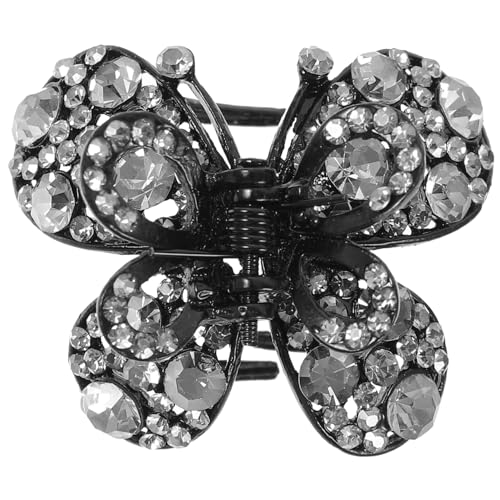 CANIGHT Haarklammer Schmetterling Strass für Damen Mittelgroß Elegant für Dickes Haar Haarzubehör von CANIGHT