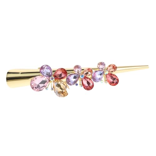 CANIGHT Haarnadel Klaue Farbe Lang Funkeln Haarnadel Dame Clips Gold Styling Zubehör Clips Für Haarschleifen Mädchen Haarklammer Alligator-haarspangen Für Frauen Haarzubehör Strasssteine von CANIGHT