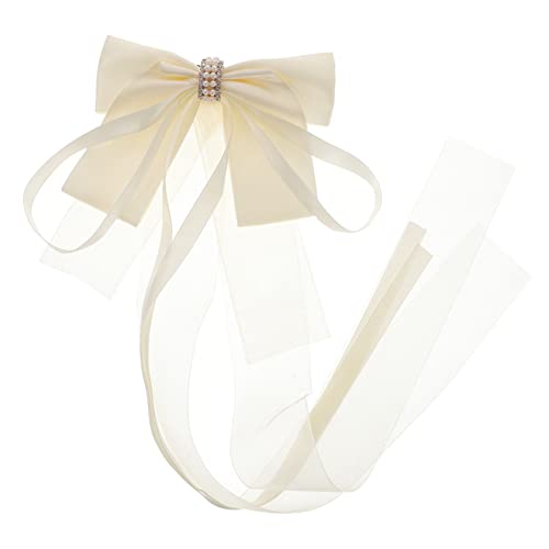 CANIGHT Haarschleifen Für Damen Mit Schleife Und Band Große Haarschleife Als Haarschmuck Für Hochzeit Und Alltag Einfach Zu Tragen von CANIGHT