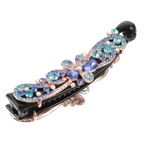 CANIGHT Floral Rhinestone Haarklammer Elegante Dekorative Bananen-haarspange Für Damen Langlebiger Haarschmuck Für Hochzeiten Partys Und Besondere Anlässe von CANIGHT