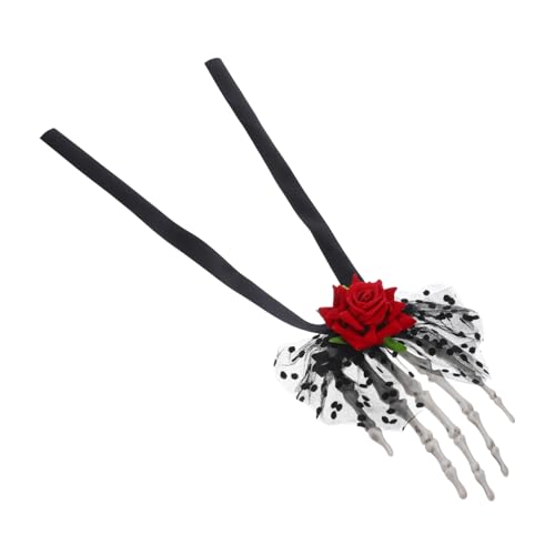 CANIGHT Halloween Haarclip Mit Rosen-skelett-hand Dekorative Haarklammer Für Mädchen Haaraccessoires Für Halloween Karneval Und Themenpartys von CANIGHT