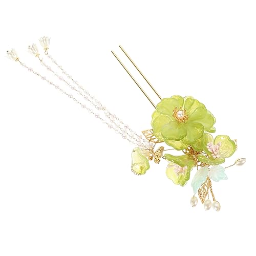 CANIGHT Antike Haarnadel Für Frauen Handgefertigte Haarschmuck Mit Blumen Und Quaste Für Langes Haar Accessoire Für Hochzeiten Und Besondere Anlässe von CANIGHT