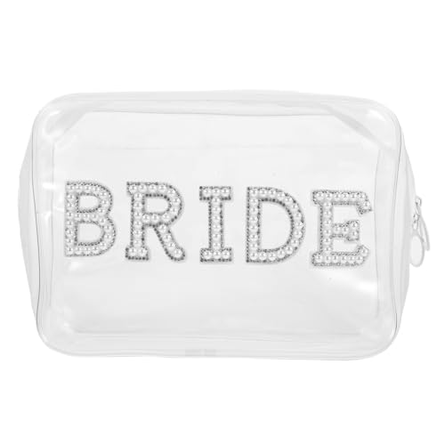 CANIGHT Transparente Kosmetiktasche Für Damen Hochwertige Reise-Make-up-Tasche Für Braut Praktische Reisekulturtasche Mit Reißverschluss Und Optimaler Aufbewahrung Für Kosmetika Und von CANIGHT