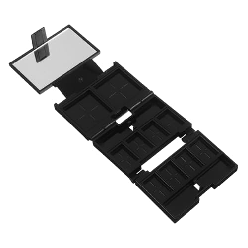CANIGHT Klapperblatt -Make -up -Tablett Mini-Palette Make-up-Reiseveranstalter Reise-Kosmetiktaschen für Frauen Make-up-Palette Lidschatten -Palettenorganisator Fall machen Abs Schwarz von CANIGHT