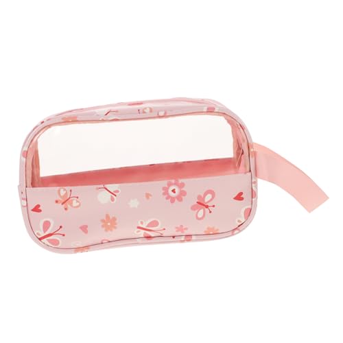 CANIGHT Girls Makeup Bag wasserdichte Klare Kosmetiktasche Für Reisen Große Kapazität Tragbare Aufbewahrung Süßes Design Für Damen Für Make-up Und Toilettenartikel von CANIGHT