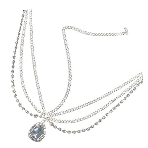 CANIGHT Kristall-kopfkette Haarschmuck Kopfbedeckung Stirnband Stirnband Für Hochzeiten Kopfschmuck Für Frauen Kopfstück Elegant Hochzeitsschmuck von CANIGHT