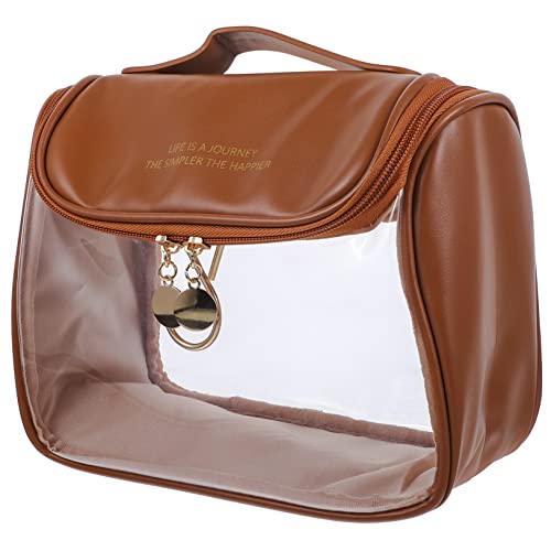CANIGHT Reise Kosmetiktasche Mit Transparenter Oberfläche Großer Stauraum Für Makeup Und Toilettenartikel Faltbarer Hängbarer Organizer Für Damen Und Herren Für Reisen Und von CANIGHT
