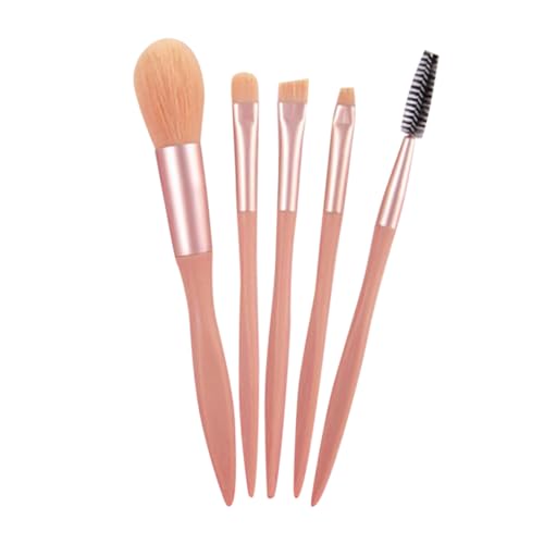 CANIGHT 5stücke Teiliges Makeup Pinselset Für Gesicht Und Augen Tragbare Kosmetikpinsel Mit Synthetischen Borsten Für Foundation Puder Lidschatten Und Highlighting Für Anfänger Und von CANIGHT