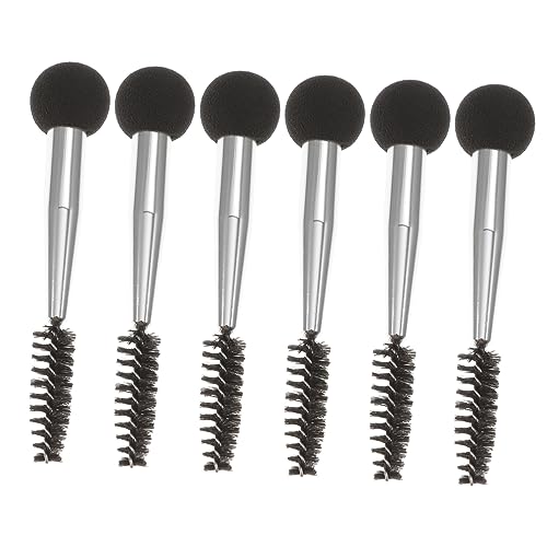 CANIGHT 6stücke Teiliges Doppelseitige Make-up-schwämme Und Pinsel Für Augenbrauen Und Wimpern Auftragen Von Foundation Blush Und Mascara Langlebig Und Praktisch Für Täglichen von CANIGHT