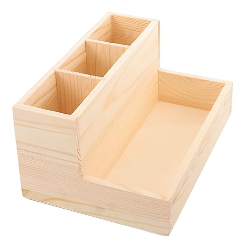 CANIGHT Kosmetische Lagerung Box Holz Make-up Pinsel Nagellack Organizer für von CANIGHT