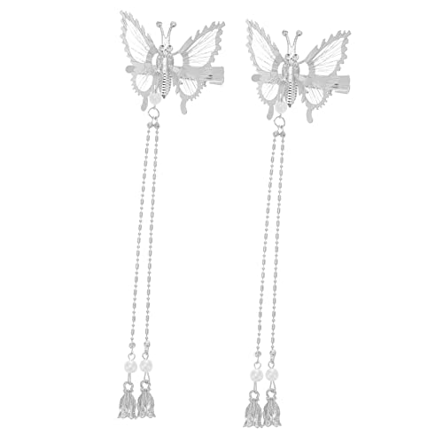 CANIGHT 1paar Elegante Schmetterlings-haarspangen Mit Tassel Für Damen Stilvolle Haarklammern Für Jede Frisur Und Anlass Teiliges Accessoire Für Modebewusste Frauen von CANIGHT