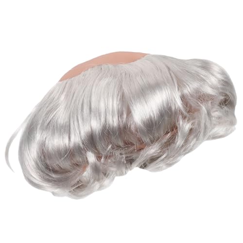 CANIGHT Funny Bald Man Cosplay Perücke Glatze Für Halloween Und Cosplay-partys Graue Natürliche Für Kostüme Und Bühnenaufführungen von CANIGHT