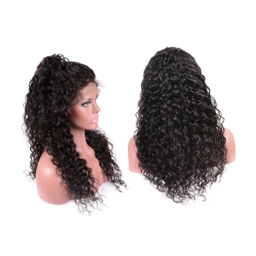 CANIGHT Kleine Lockenperücke Mit Front-lace-design Für Frauen Natürlich Aussehende Synthetische Haarteile Für Alltag Partys Und Besondere Anlässe Schwarz von CANIGHT