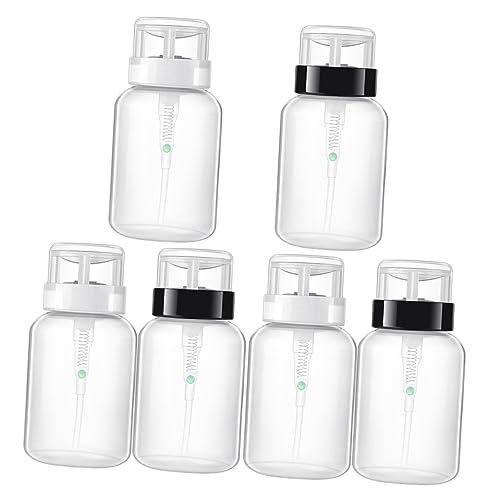 CANIGHT Nagel-make-up-entferner-pressflaschen-set 6-teilig 210 Ml Nachfüllbare Leere Flaschen Zum Entfernen Spenderflaschen in Reisegröße von CANIGHT