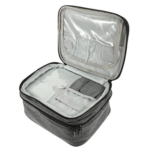 CANIGHT Nagellack Organizer Tasche Für Ätherische Öle Tragbarer Doppellagiger Koffer Mit Fächern Und Langlebig Für Nagellack Und Zubehör von CANIGHT