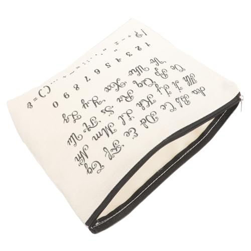 CANIGHT Zipper Kosmetiktasche Aus Wasserdichtem Material Kleine Reise-Organizer Für Make-up Und Toilettenartikel Modisches Design Mit Buchstabenmuster Für Frauen Und von CANIGHT