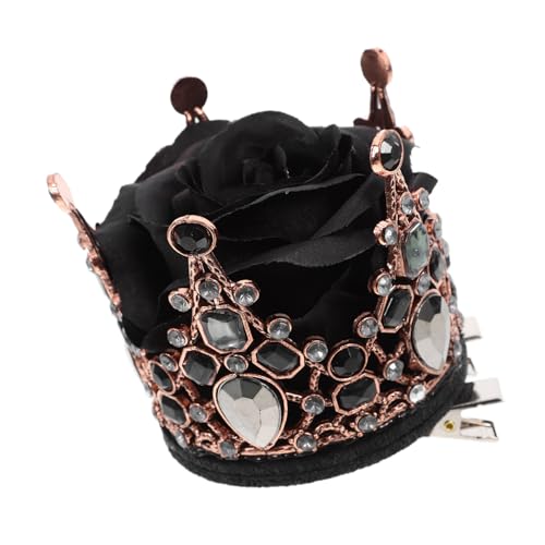 CANIGHT Party Krone Haarclip Mit Strass Und Rosenblüten Haarschmuck-accessoire Für Hochzeiten Geburtstagsfeiern Und Kostümpartys von CANIGHT