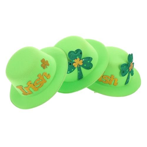 CANIGHT 3stücke Teiliges Glitzernde Haarnadeln Für Patrick Day Grüne Haarclips Mit Hut-design Für Partys Und Festliche Anlässe Haaraccessoires Für Frauen Und Mädchen von CANIGHT