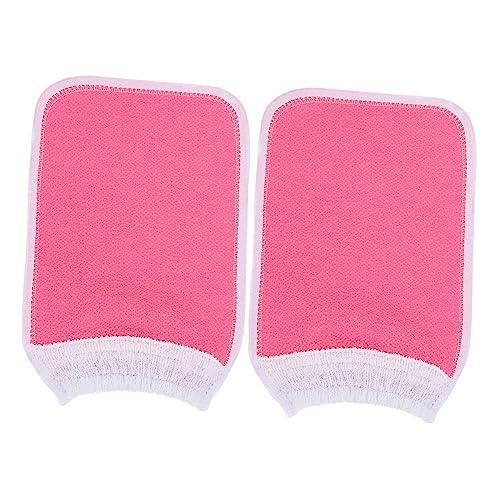 CANIGHT Peeling-Tuch-Reinigungshandschuhe 2er-Set Badetuch-Waschlappen-Fäustlinge zum Körperwäscher-Handschuhe von CANIGHT