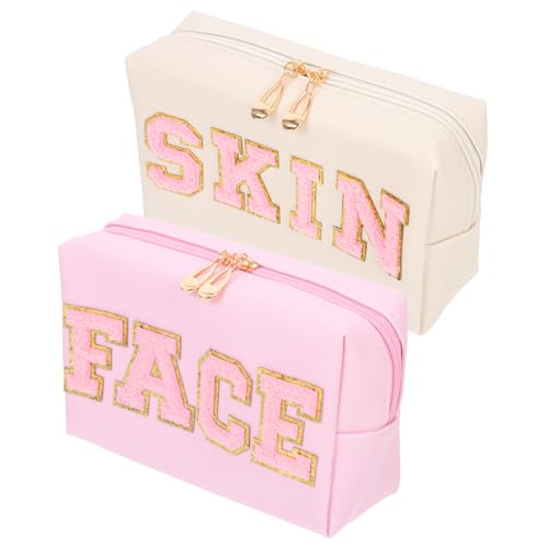 CANIGHT 2stücke wasserdichte Kosmetiktaschen Mit Reißverschluss Tragbare Reise-Make-up-Organizer Für Damen Kreative Aufbewahrungstaschen Für Toilettenartikel von CANIGHT