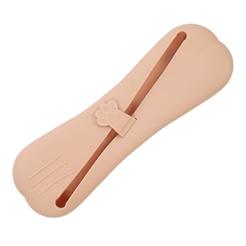 CANIGHT Make-up Pinsel Organizer Tragbarer Kosmetik Aufbewahrungskoffer Kompakte Und Leichte Pinsel Für Multifunktionale Kosmetik Utensilien Tasche Kaffeefarben von CANIGHT