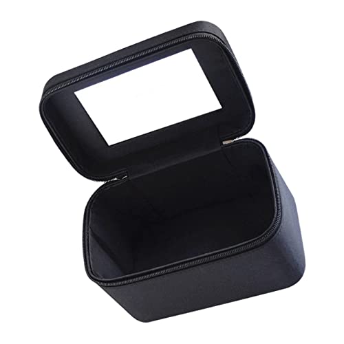 CANIGHT 1stück Tragbare Kosmetiktasche Fashionable Organizer Für Reisen Große Kapazität Aus Strapazierfähigem Material Für Makeup Und Toilettenartikel Elegantem Schwarz von CANIGHT