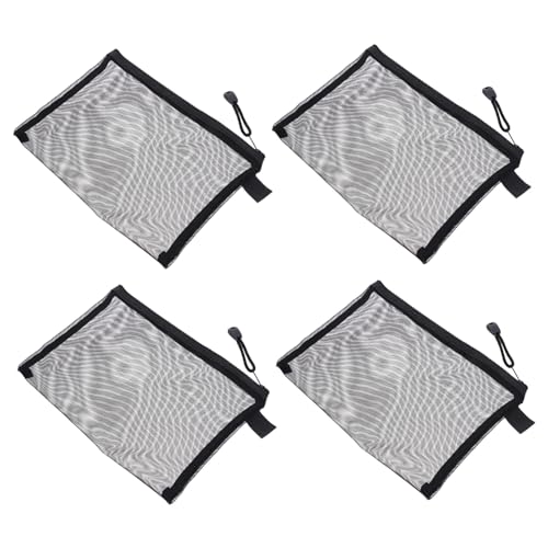 CANIGHT 10stücke Mesh Taschen Für Kosmetik Schreibwaren Reisetasche Organizer Mit Reißverschluss Für Make-up Stifte Für Reisen Fitnessstudio Camping von CANIGHT