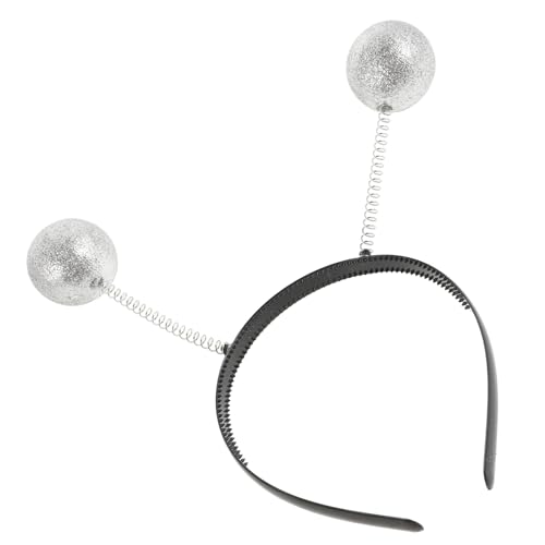 CANIGHT Schaumkugel Haarreifen Kreativer Party Kopfschmuck Für Festlichkeiten Feste Und Feiern Weißer Schaum Ball Haarschmuck Für Damen Und ädchen von CANIGHT