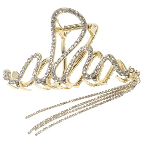 CANIGHT Schlangenform Haarklammer Mit Strassquaste Große Haar-accessoires Für Damen Leicht Zu Handhaben Und Tragen von CANIGHT