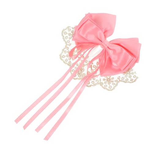 CANIGHT Schleifen-haarnadel Süße Haar-accessoires Mit Schleife Dekorative Haarspange Für Damen Haarschleife Für Mädchen Leichte Haarspange Mit Spitze von CANIGHT