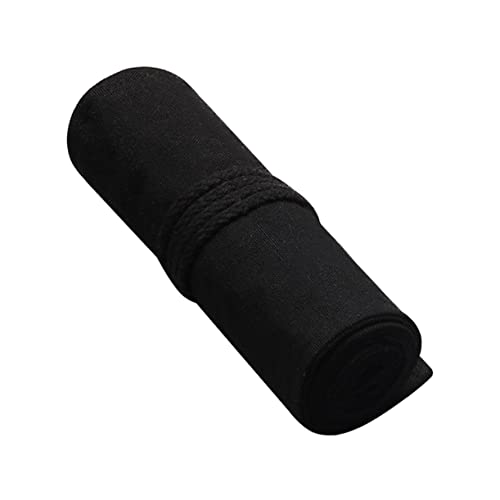 CANIGHT Tragbarer Stiftebeutel mit Großer Kapazität Rollbarer Bleistift Organizer mit Fächern Schwarz für Künstler und Zeichner von CANIGHT