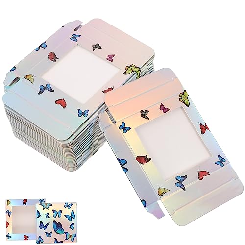 CANIGHT Wimpernaufbewahrungsbox Wimpernetui Filigran Schmetterlingsmuster Transparenter Organizer Wimpernbox Tragbar Wimpern-organizer von CANIGHT