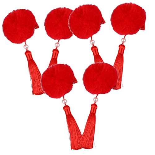 CANIGHT 3paare Vintage Pompom Haarclips Mit Quasten Für Mädchen Traditionelle Chinesische Haarschmuck Accessoires Dekoration Für Alltag Und von CANIGHT