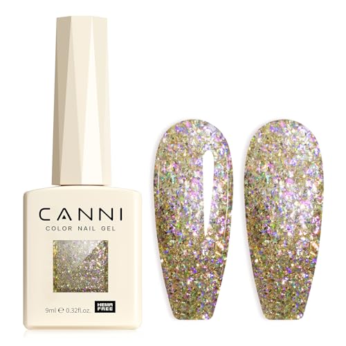 CANNI UV Gel Nagellack Glitzer Nagellack Gel Nail Polish Farbgel für Gelnägel UV Lack Soak Off gellack für UV Lampe 8080 CANNI UV Gel Nagellack Glitzer Nagellack Gel Nail Polish Farbgel für Gelnägel UV Lack Soak Off gellack für UV Lampe 8080 von CANNI