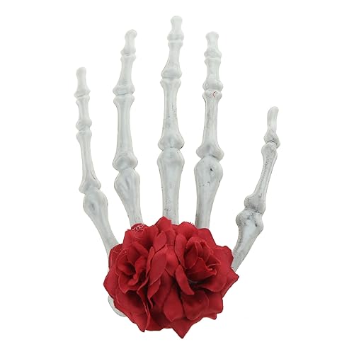 CANNXI Goth-inspirierter Totenkopf-Handhaarklammer Gothic Halloween Haarnadel Cosplay Haarspange für Frauen Mädchen Einzigartiges Haar-Accessoire von CANNXI