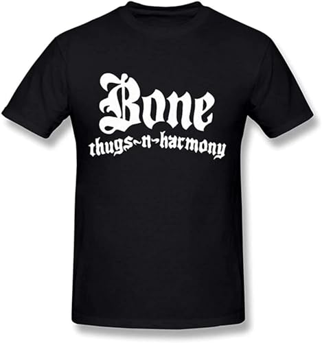 Men's Bone Thugs N Harmony Hip Hop T-Shirt DeepHeather Black XXL von CANOEING