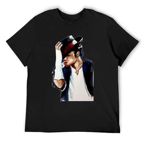 Michael Music Fan Lover Retro Vintage 80S Thriller Bad Jackson Men's T Shirt Black XXL Michael Music Fan Lover Retro Vintage 80S Thriller Bad Jackson Men's T Shirt Black XXL von CANOEING
