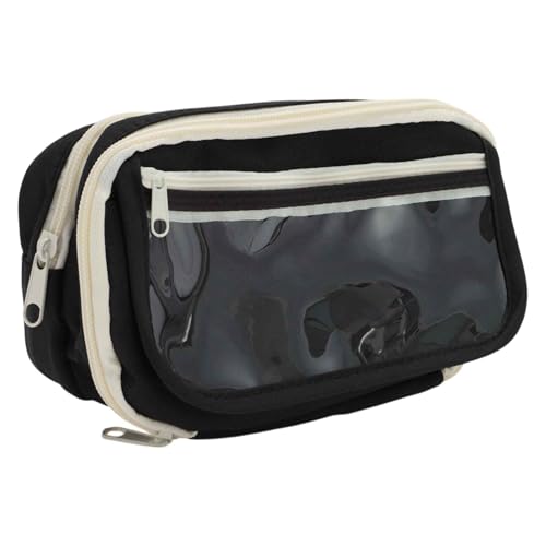 CAPASTEC Federmäppchen, Flip Cover Stifteetui, Federmäppchen Organizer, Tragbare Schreibtasche Für Büro Organizer, Schwarz von CAPASTEC