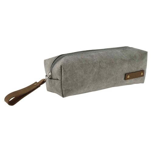 CAPASTEC Federmäppchen Duponts Paper Style Federtasche Mit Großem Fassungsvermögen Ästhetische Stifteetui Für Büromaterial Grau 1 Stück von CAPASTEC