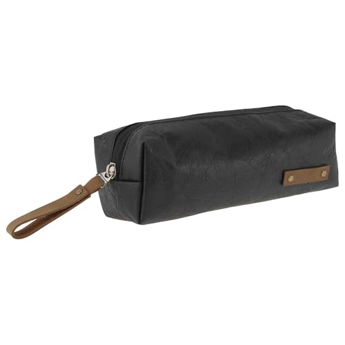 CAPASTEC Federmäppchen Duponts Paper Style Federtasche Mit Großem Fassungsvermögen Ästhetische Stiftehalter Für Bürobedarf Schwarz 1 Stück von CAPASTEC