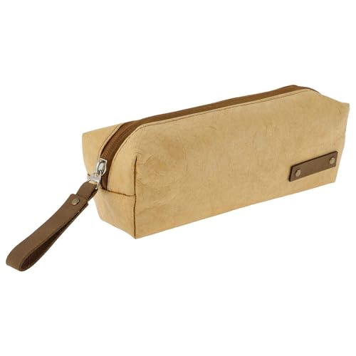 CAPASTEC Federmäppchen Duponts Paper Style Federtasche Mit Großem Fassungsvermögen Ästhetische Stiftetasche Organizer Für Büromaterial Braun 1 Stück von CAPASTEC