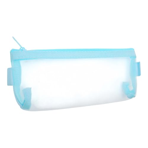CAPASTEC Federmäppchen Netz Federtasche Federmäppchen Organizer Tragbare Schreibtasche Für Büro Organizer Blau von CAPASTEC