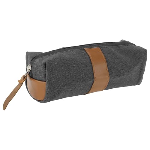 CAPASTEC Federmäppchen Oxford Patchwork Stil Federtasche Mit Großem Fassungsvermögen Ästhetische Stifteetui Für Bürobedarf Grau 1 Stück von CAPASTEC