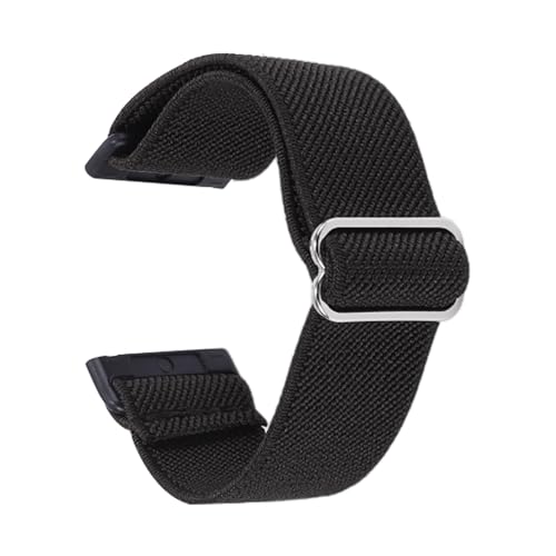 CAPASTEC Nylon Sport Loop Uhrenarmbänder für Männer Frauen,Ersatzbänder Watch Straps, Uhren Zubehör Watch Band 23mm Schwarz von CAPASTEC