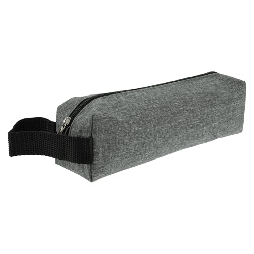 CAPASTEC Stifthalter, Stifthalter, Handheld-Stifthalter, tragbare Schreibwarentasche, Reißverschlusstasche, Schreibwarenbedarf für Büroarbeit, Grau von CAPASTEC
