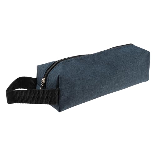 CAPASTEC Stifthalter, Stifthalter, Handheld-Stifthalter, tragbare Schreibwarentasche, Reißverschlusstasche, Schreibwarenbedarf für das Büro, Dunkelblau von CAPASTEC